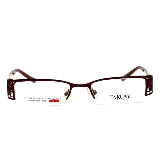 TAKUMI T9538 RED EYEGLASSES SUNGLASSES FRAMES 46-17-135